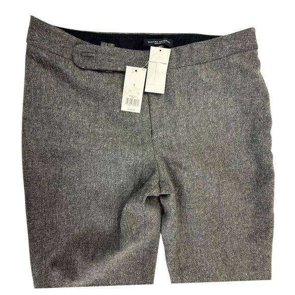 NEW Banana Republic Martin Fit Wool Blend Dress Pants Women Size 8 Gray Lined - Picture 3 of 13